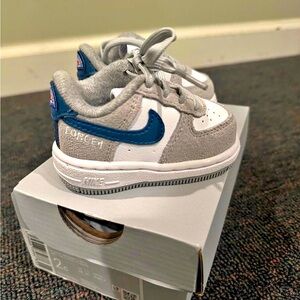Nike Force 1 LV8 TD Athletic Club Grey/White (Toddler)